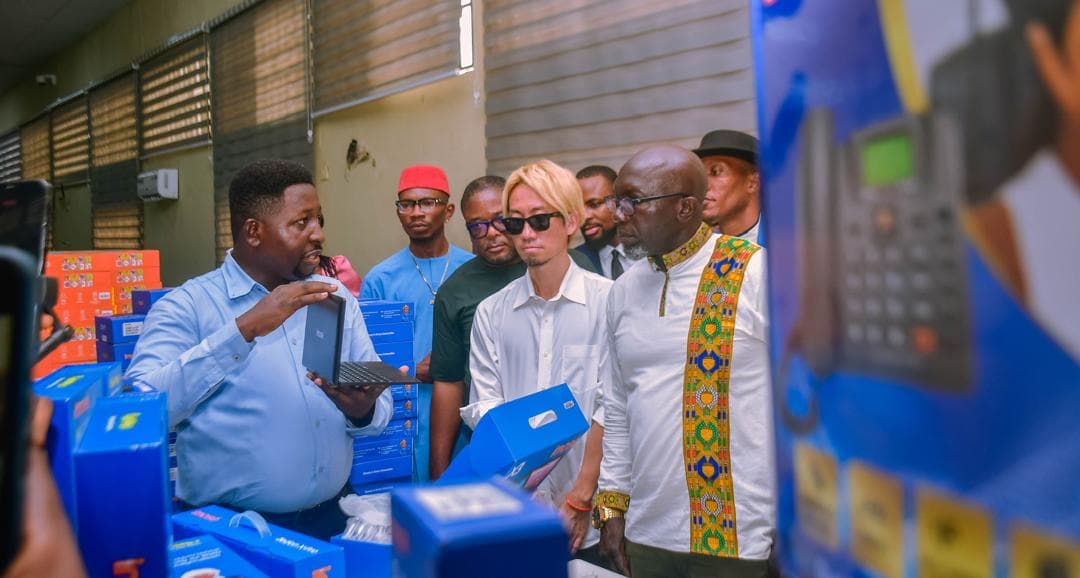 A startup in Imo Digital City Limited Showcases Locally Made Phones as Dr Amadi Leads Investor Tour